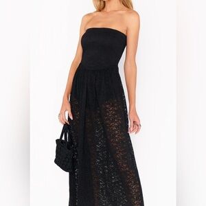 Show Me Your MuMu Diana drop waist strapless dress